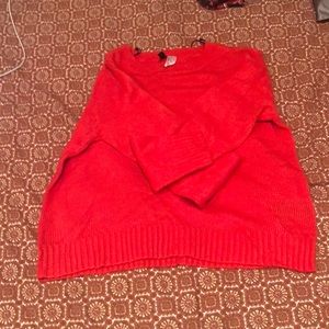 Bright Red knitted sweater